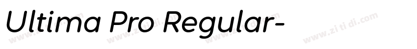 Ultima Pro Regular字体转换